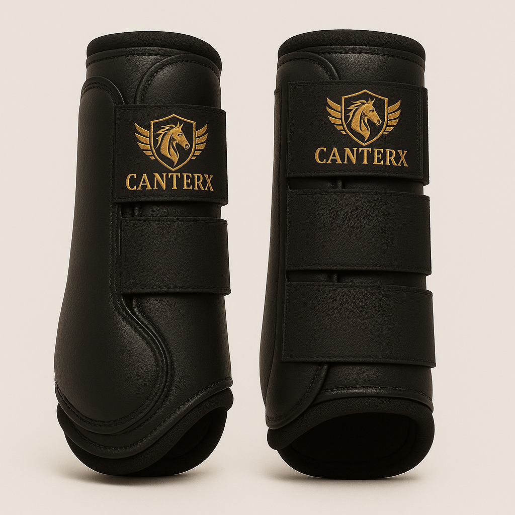 CanterX Elite Brushing Boots (Black)